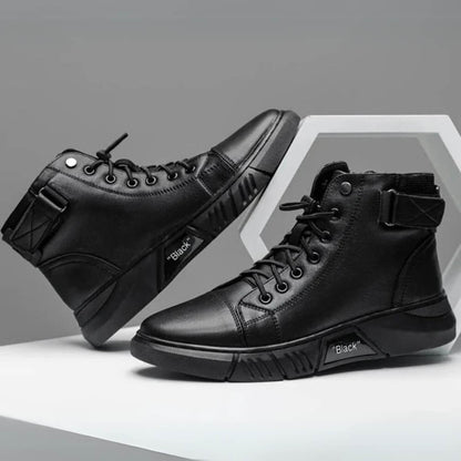 Gunner™ - Holdbare Lædersneakers