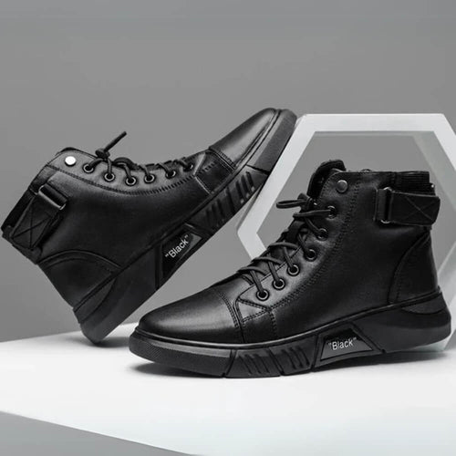 Gunner™ - Holdbare Lædersneakers