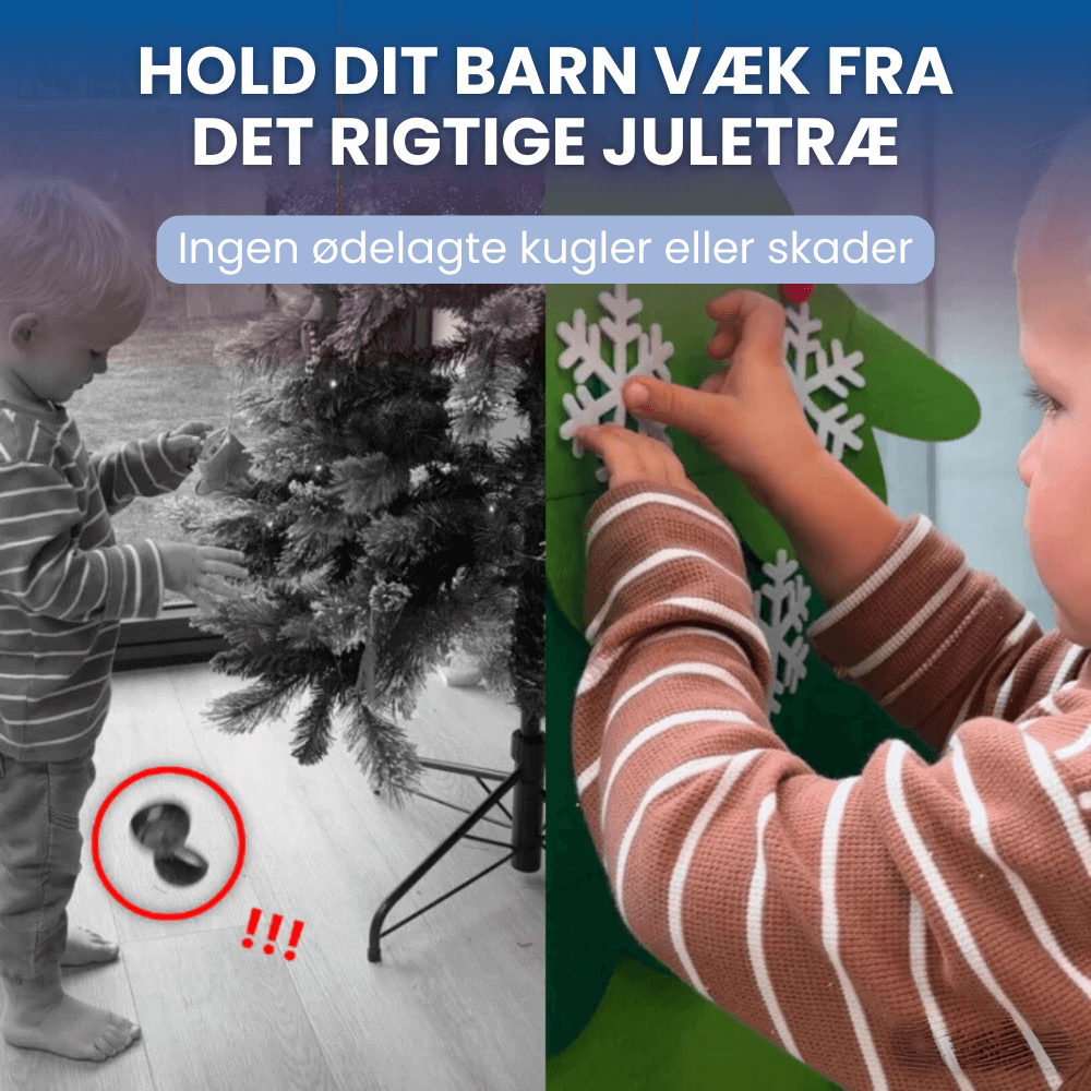 Juletræsæt i Filt (+ Gratis Julelys)