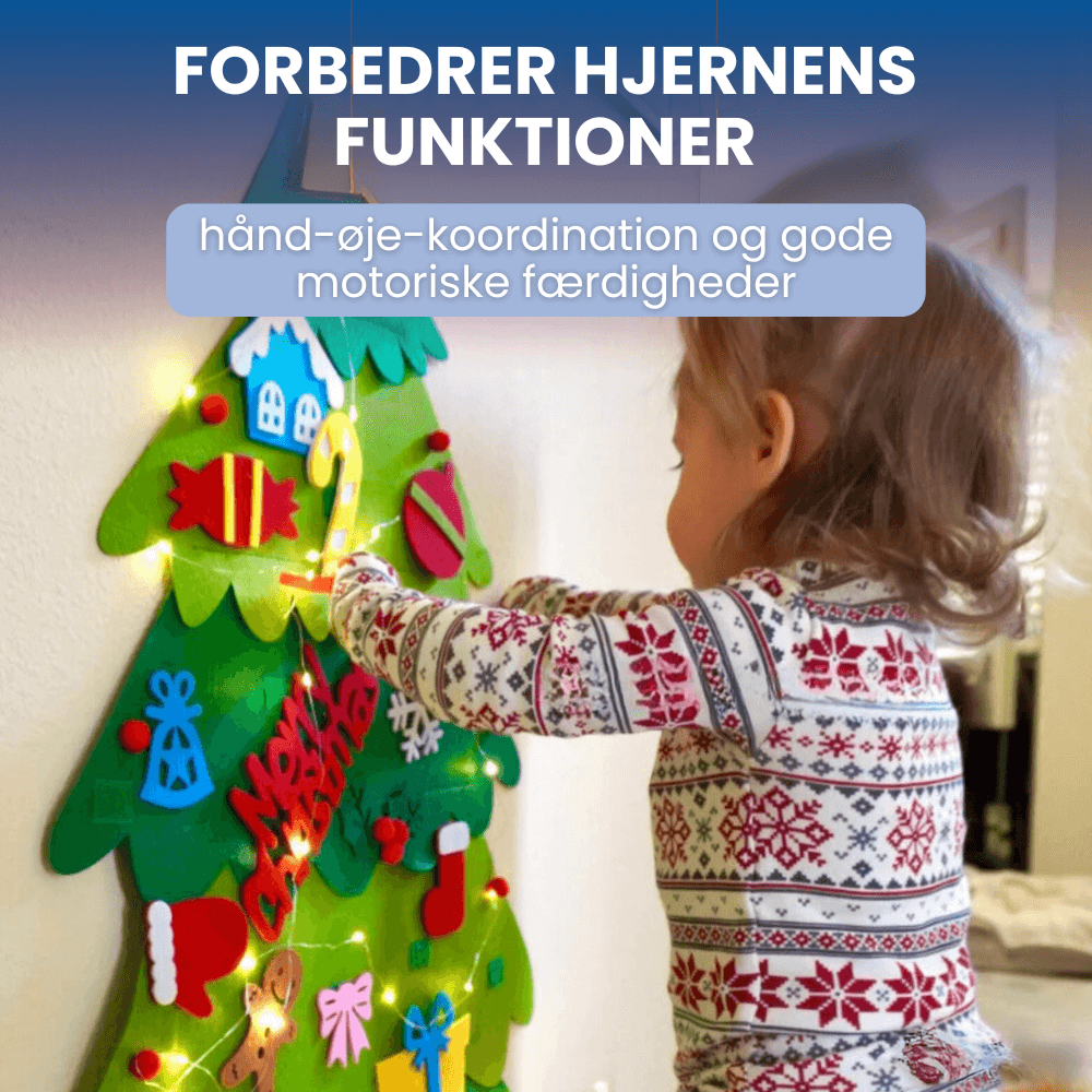 Juletræsæt i Filt (+ Gratis Julelys)